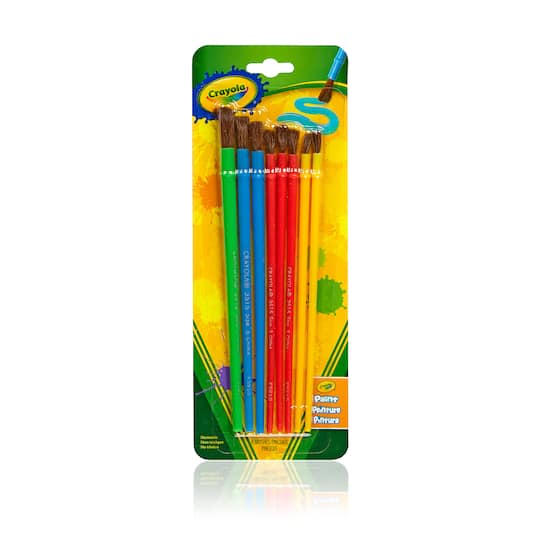 12 Packs: 8 ct. (96 total) Crayola® Art & Craft Brush Set
